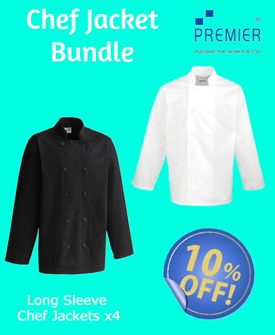 Premier Long Sleeve Chef Jacket Bundle