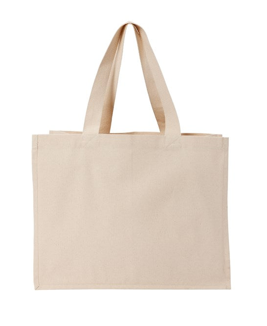 Recycled premium canvas stand-up shopper RL675