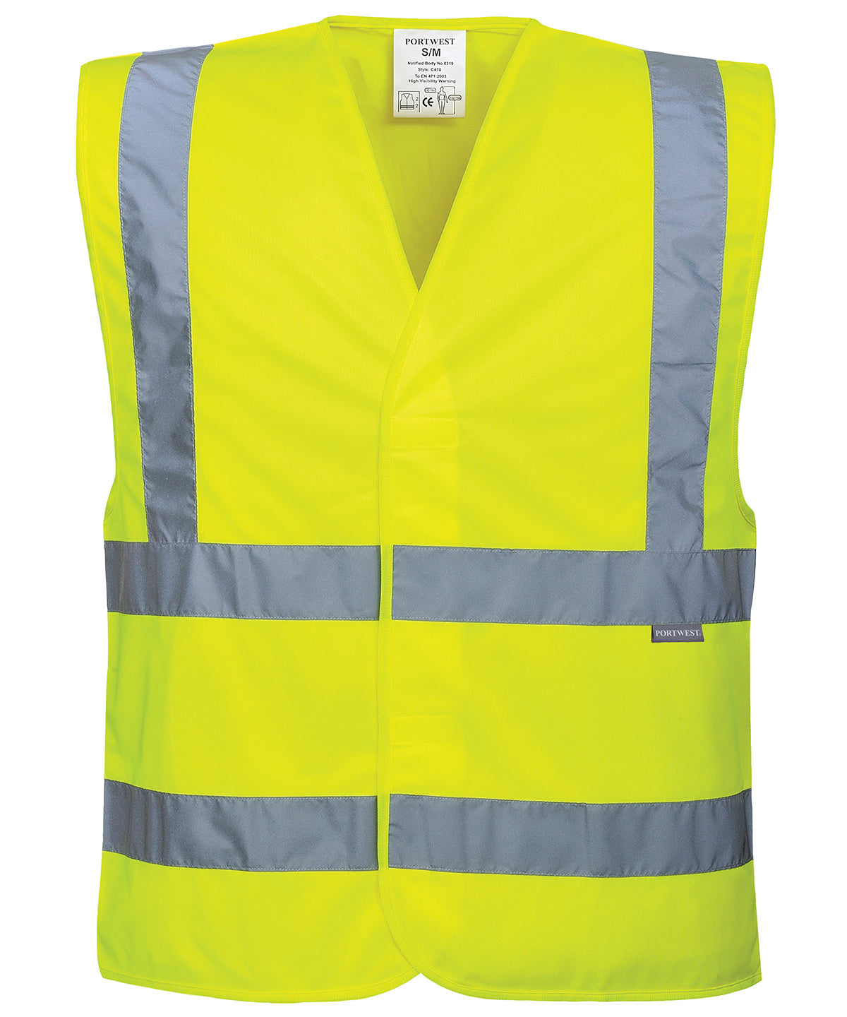 Hi-vis two-band-and-brace vest PW002