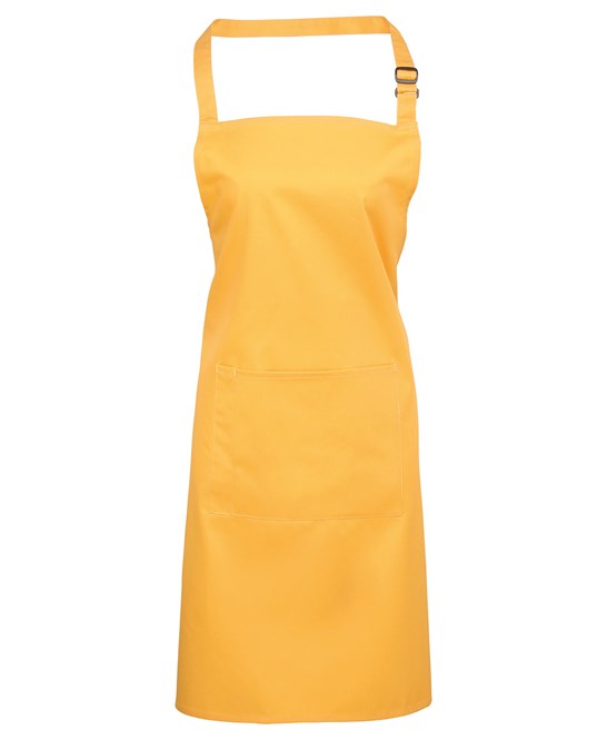 Colours bib apron with pocket PR154