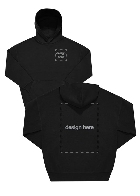 BA034 Oversized Hoodie (Chest & Back Print)