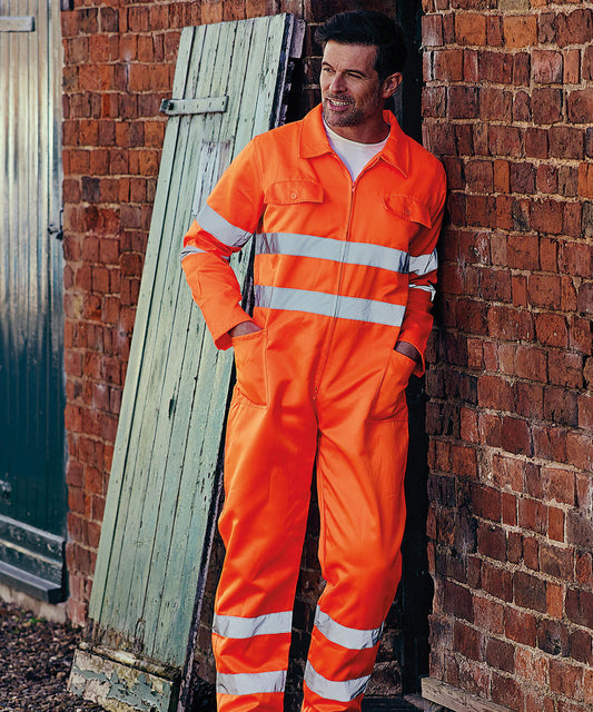 Hi-vis polycotton coverall YK011