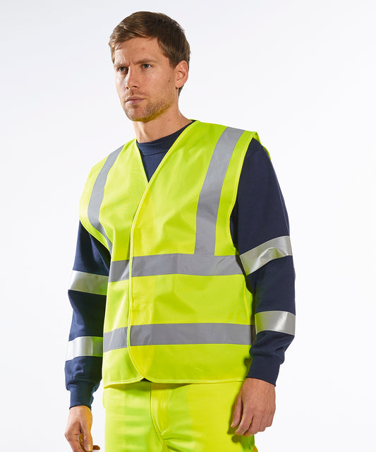 Hi-vis two-band-and-brace vest PW002